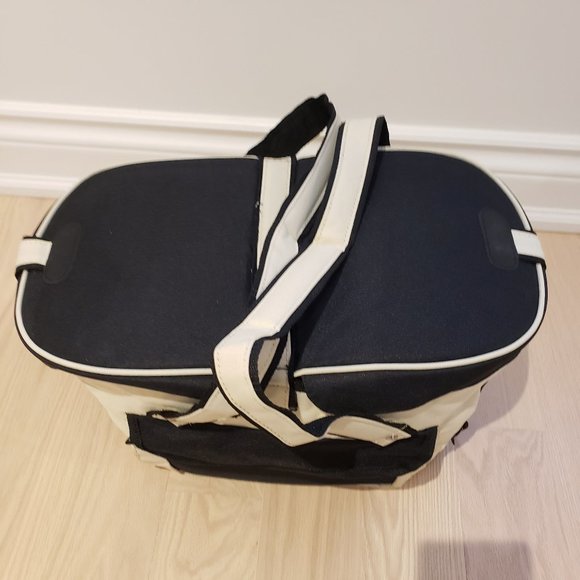 NWT Fine Society Cloth Picnic Basket - Picture 2 of 5